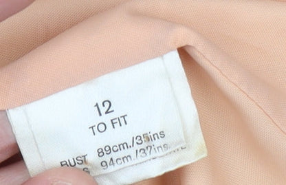 Jaeger Women's Beige Pinstripe Blazer Size 12