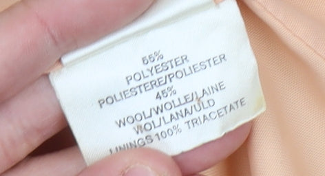 Jaeger Women's Beige Pinstripe Blazer Size 12