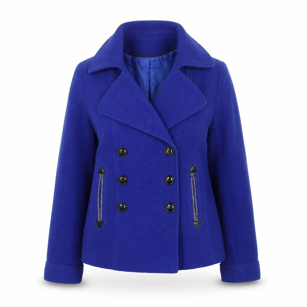 Womens UK Size 14 Red Herring Blue Pea Coat