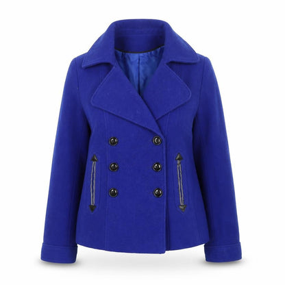 Womens UK Size 14 Red Herring Blue Pea Coat