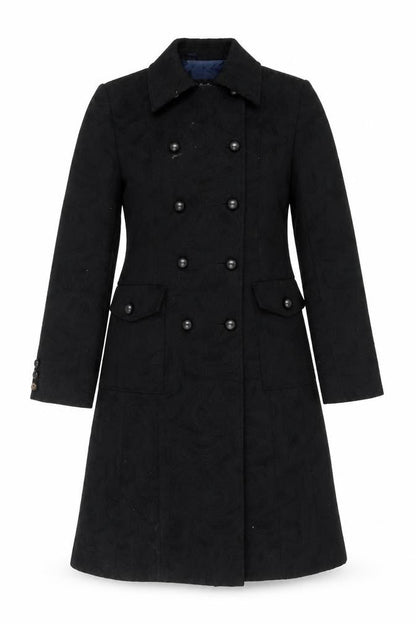 Womens UK Size 10 Betty Barclay Black Overcoat