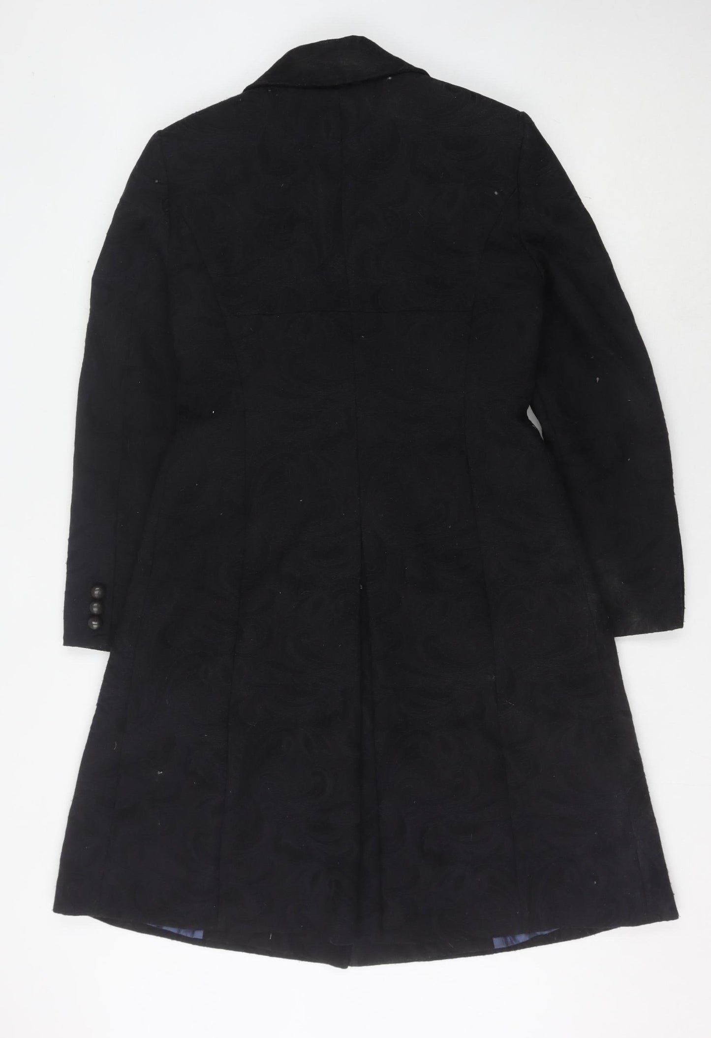 Womens UK Size 10 Betty Barclay Black Overcoat