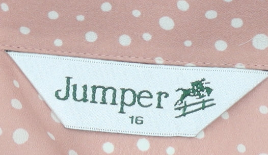 Womens UK Size 16 Jumper Pink  Blouse