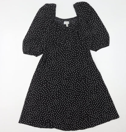 Stella Morgan Women's Black Polka Dot Dress Size 10