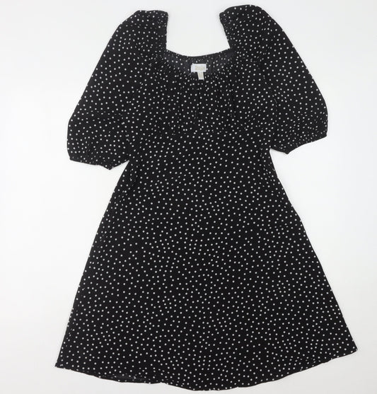 Stella Morgan Women's Black Polka Dot Dress Size 10