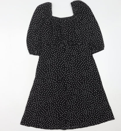 Stella Morgan Women's Black Polka Dot Dress Size 10