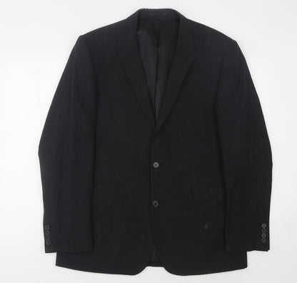 Mens UK Size 42 Tom English Regular Black Suit Jacket