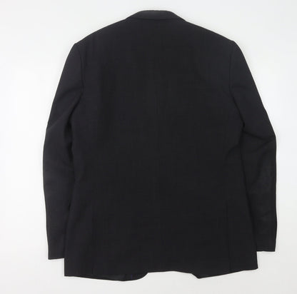 Mens UK Size 42 Tom English Regular Black Suit Jacket