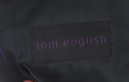 Mens UK Size 42 Tom English Regular Black Suit Jacket