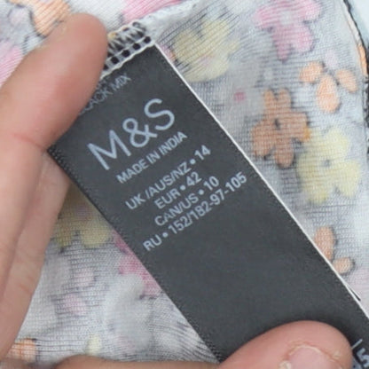 Womens UK Size UK 14 Marks and Spencer Multicoloured  T-Shirt