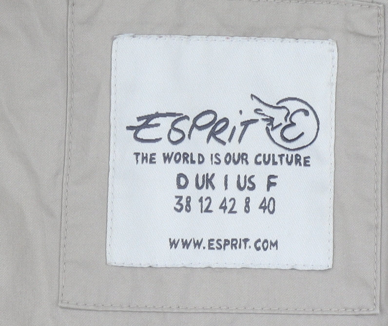 Esprit Women's Beige Trench Coat Size 12 Belted