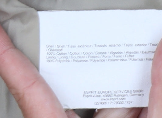 Esprit Women's Beige Trench Coat Size 12 Belted