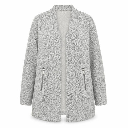 Womens UK Size 12 Stradivarius Grey Cardigan Jumper