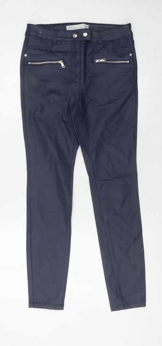 Next Women's Blue Skinny Trousers Size 10