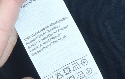 Jack & Jones Men's Black Polo Shirt L - Short Sleeve Cotton