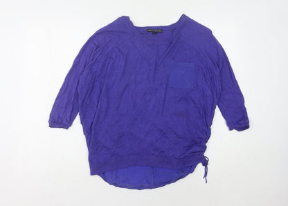 Womens UK Size S Marks and Spencer Purple Pullover Jumper