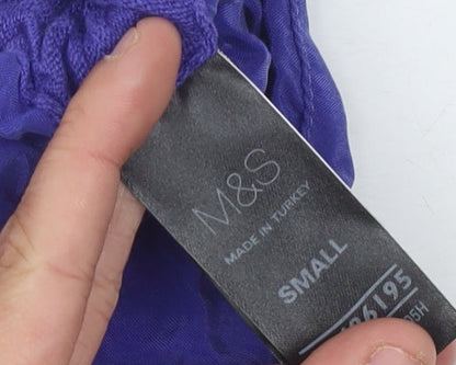 Womens UK Size S Marks and Spencer Purple Pullover Jumper