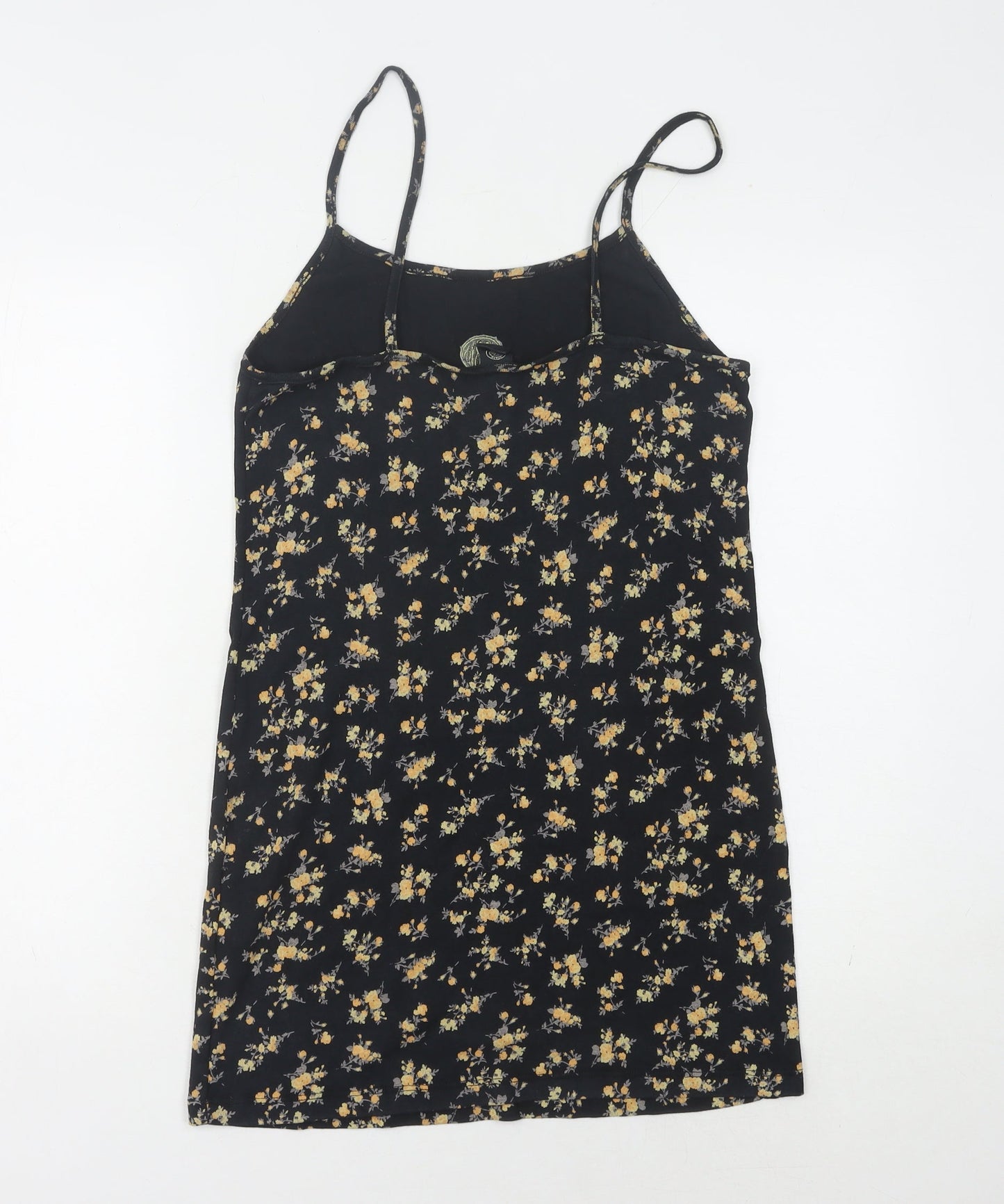 Urban Outfitters Women's Black Floral Slip Dress XL
