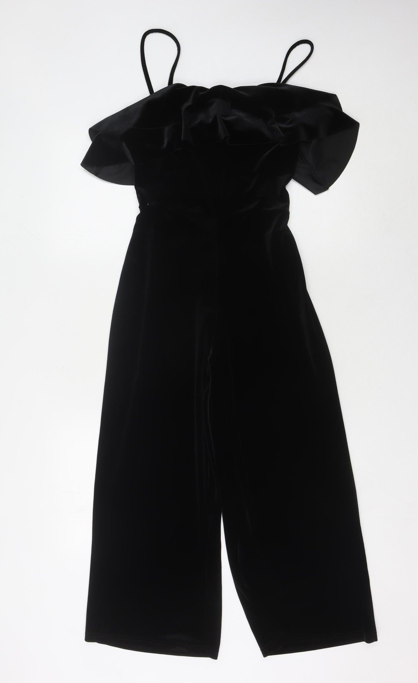 Pins and Needles Women's Black Velvet Jumpsuit XS