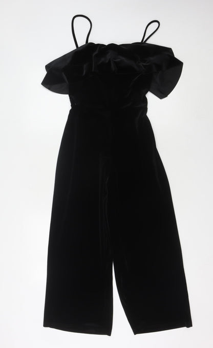Pins and Needles Women's Black Velvet Jumpsuit XS
