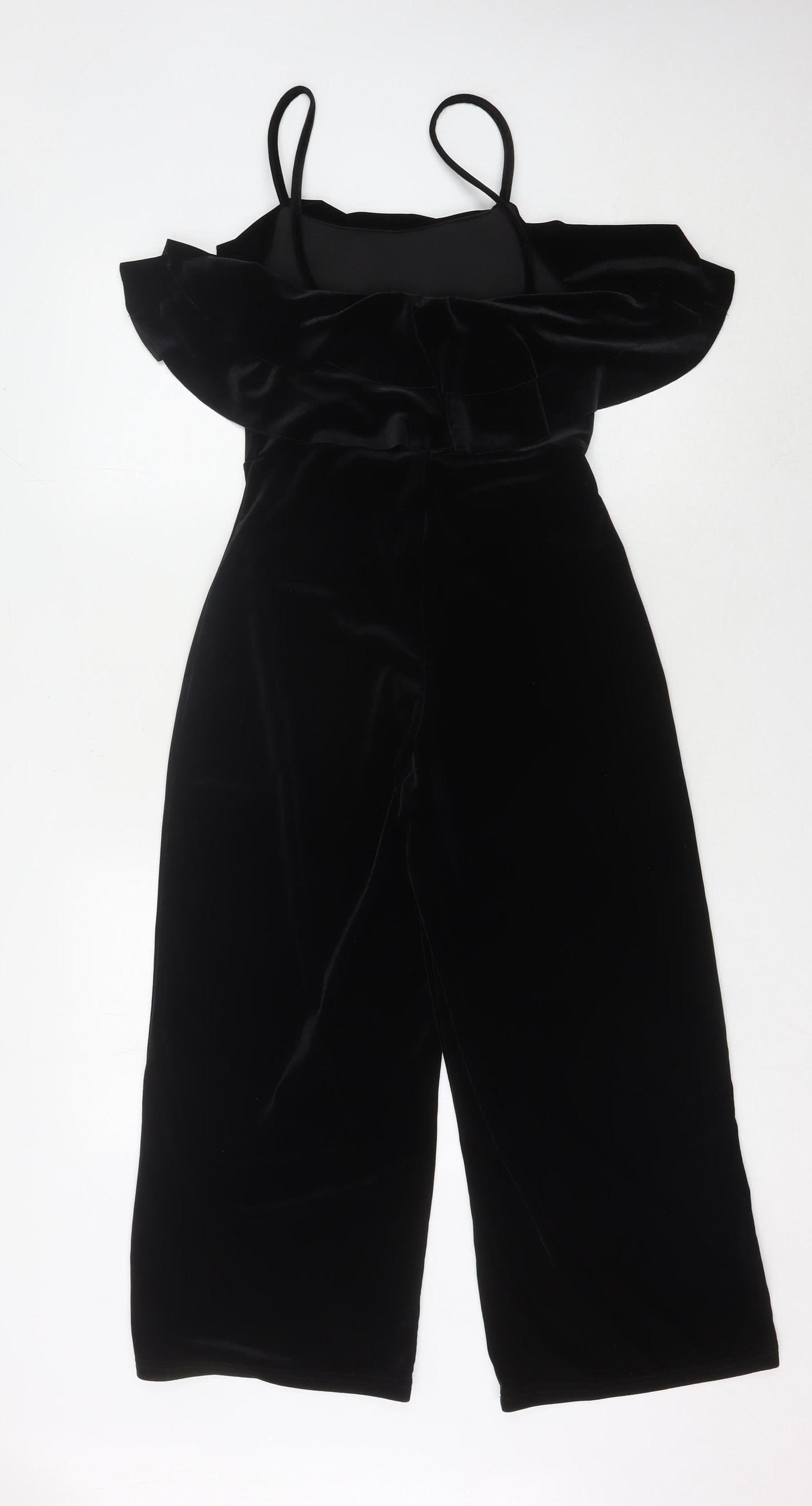 Pins and Needles Women's Black Velvet Jumpsuit XS