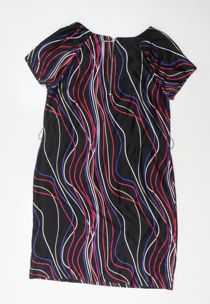 Marks and Spencer Black Multicoloured Dress Size 14