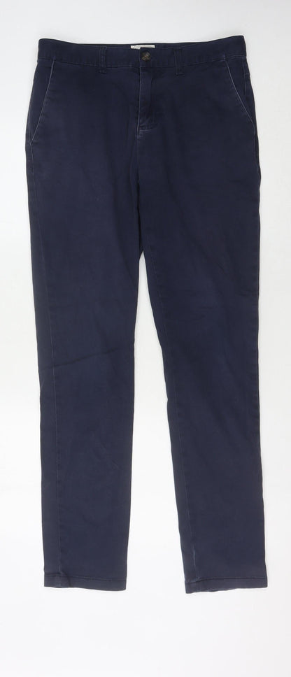 72 Lord St. Men's Blue Slim Chino Trousers S