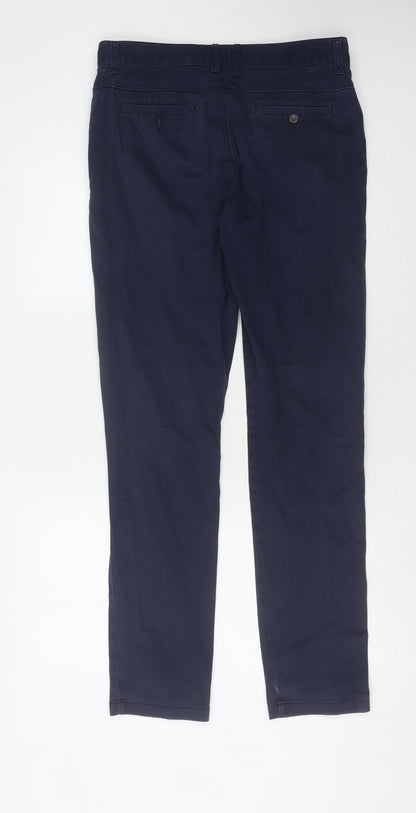 72 Lord St. Men's Blue Slim Chino Trousers S