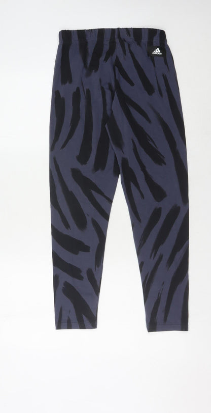 Womens UK Size 12-14 adidas  Ankle Blue Leggings