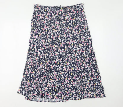 Laura Ashley Women's Floral Skirt Multicoloured Size 16