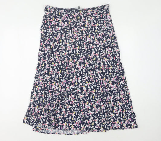 Laura Ashley Women's Floral Skirt Multicoloured Size 16