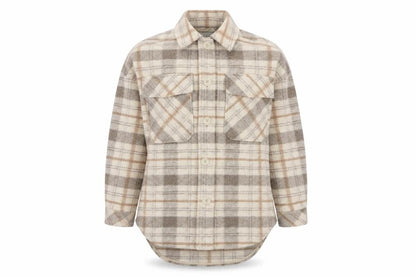 Stradivarius Women's Beige XS Checkered Jacket