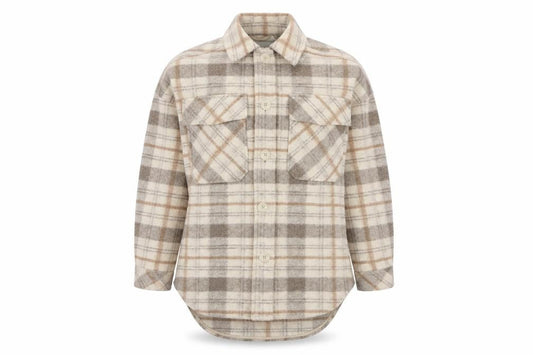 Stradivarius Women's Beige XS Checkered Jacket