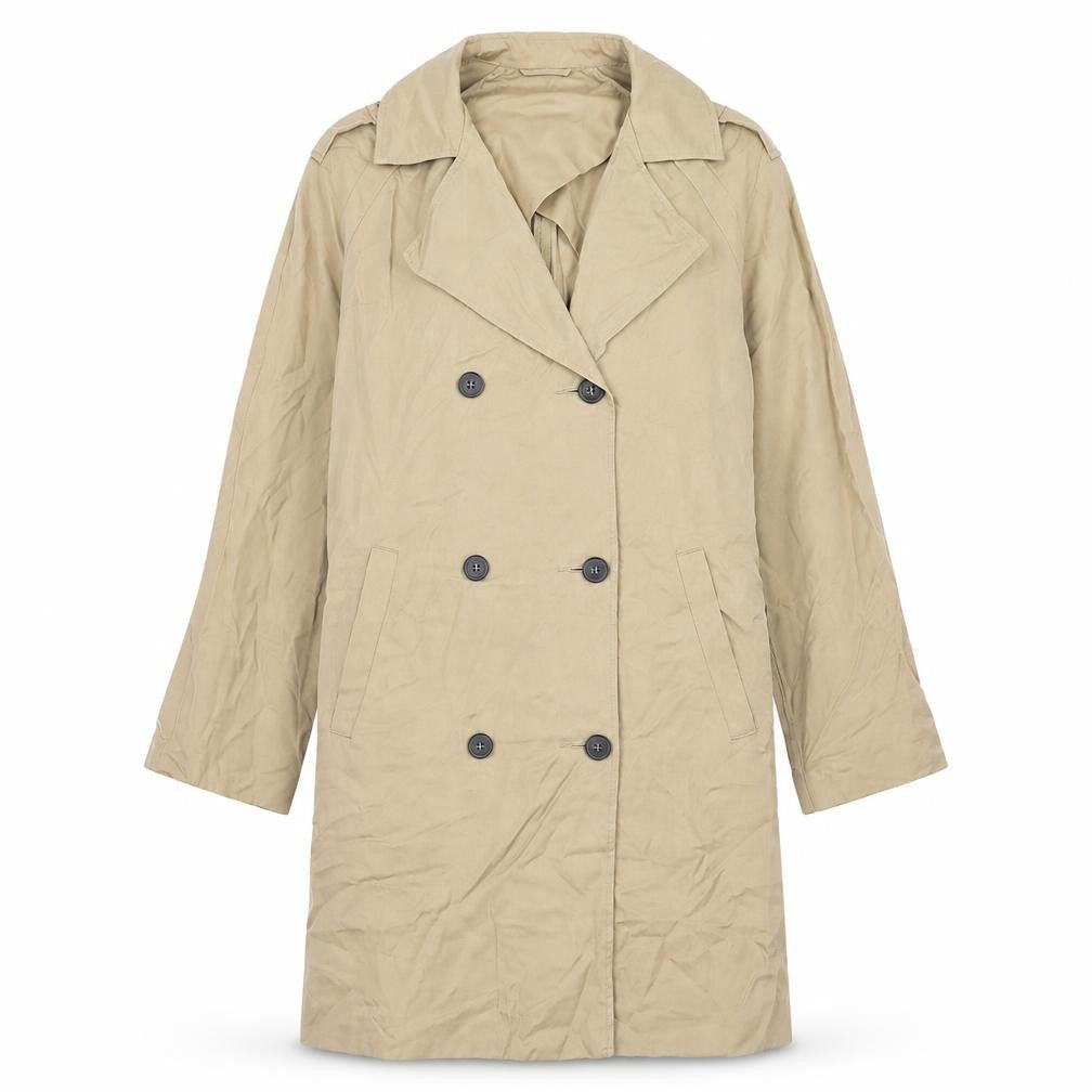 Womens UK Size 8 Topshop Beige Trench Coat