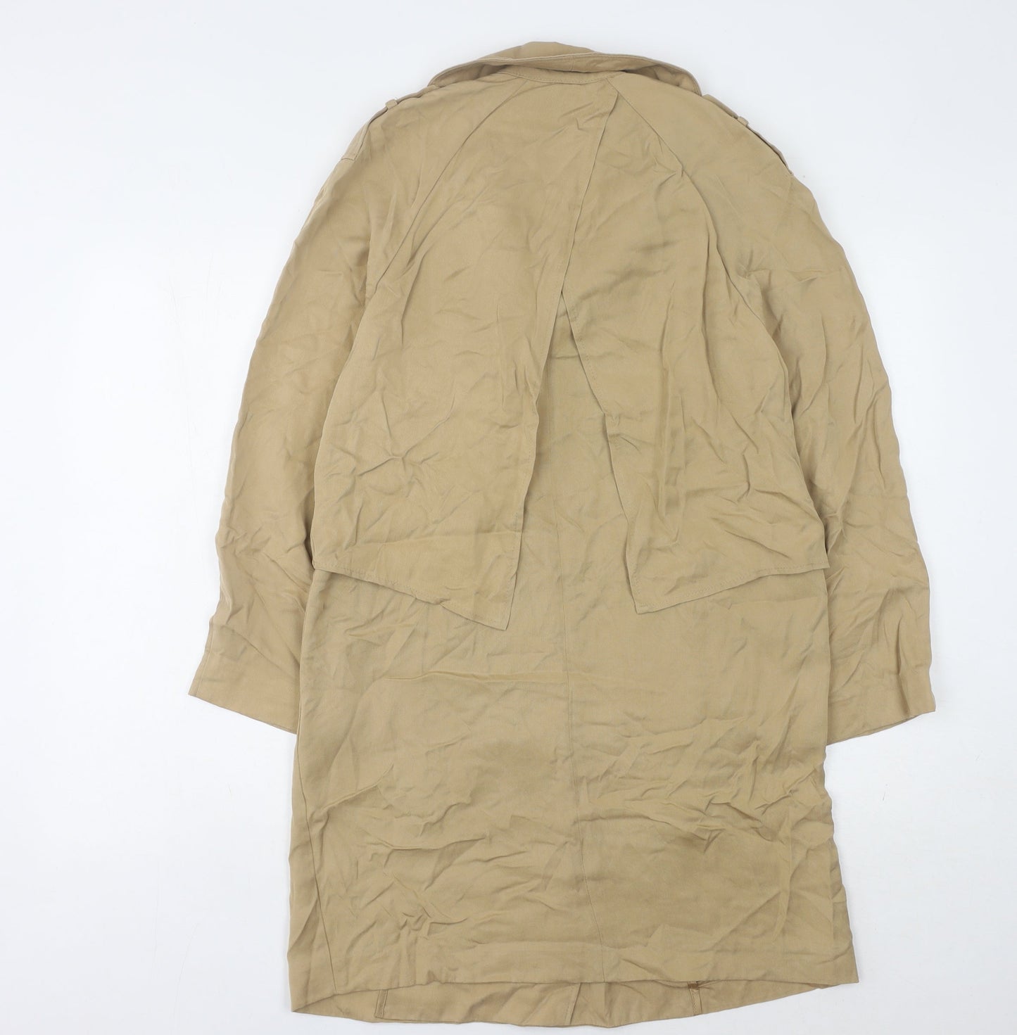 Womens UK Size 8 Topshop Beige Trench Coat