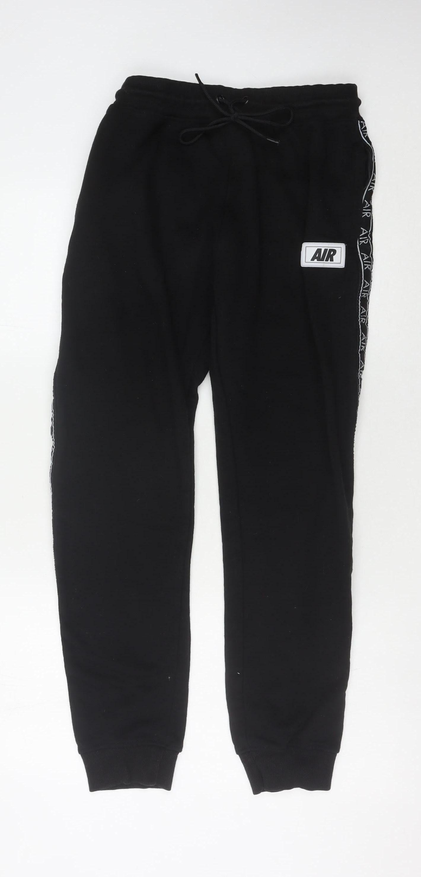 AIR Men's Black Jogger Trousers - Size L