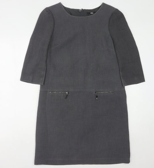 Marks and Spencer Women's Grey Sheath Dress Size 12
