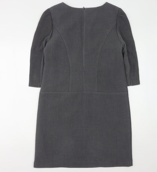 Marks and Spencer Women's Grey Sheath Dress Size 12