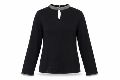 Womens UK Size 14 Warehouse Black Pullover Jumper