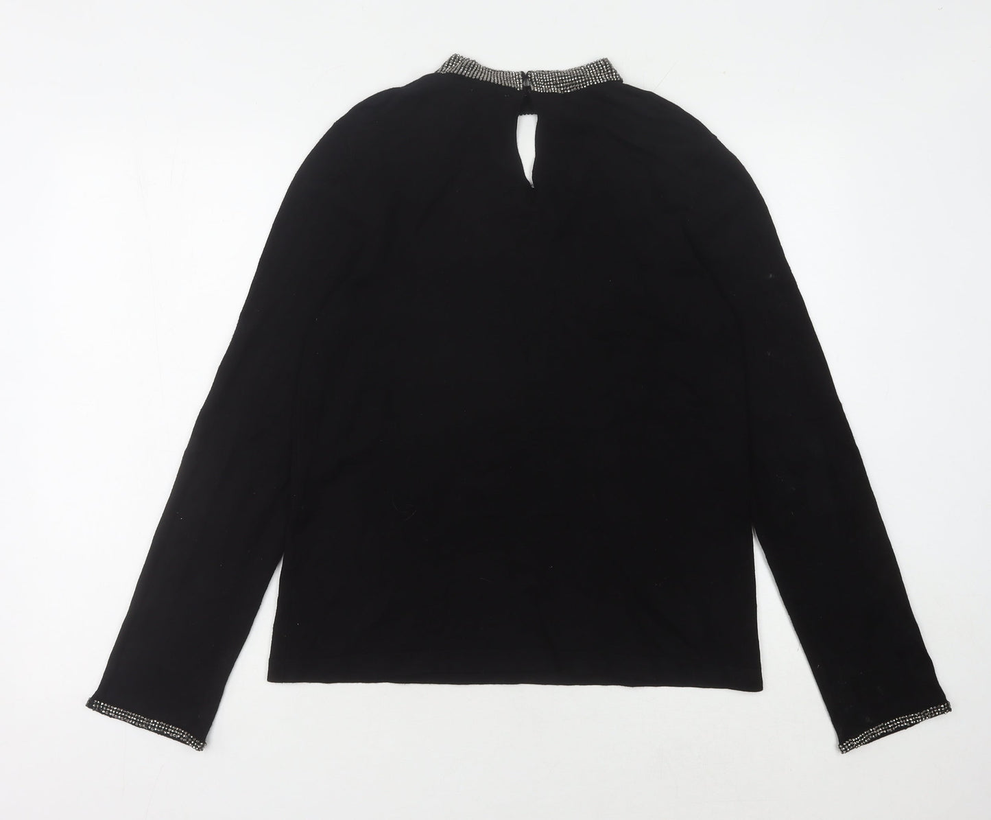 Womens UK Size 14 Warehouse Black Pullover Jumper