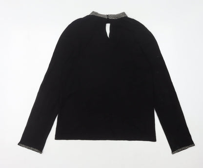 Womens UK Size 14 Warehouse Black Pullover Jumper