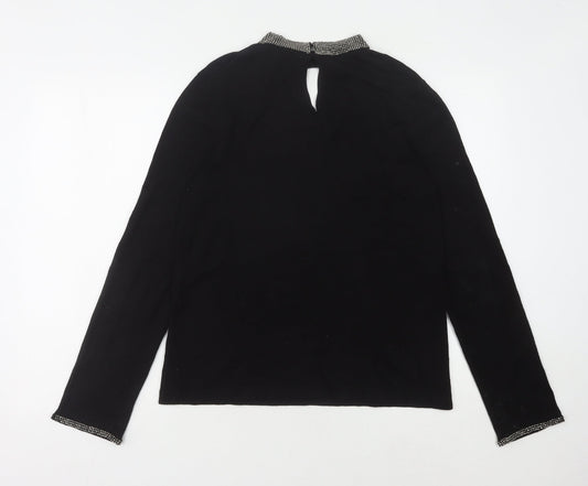 Womens UK Size 14 Warehouse Black Pullover Jumper