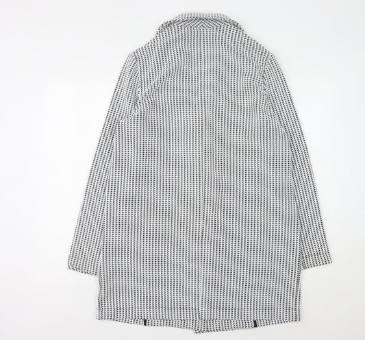 Next Women's Black White Houndstooth Blazer Size 14