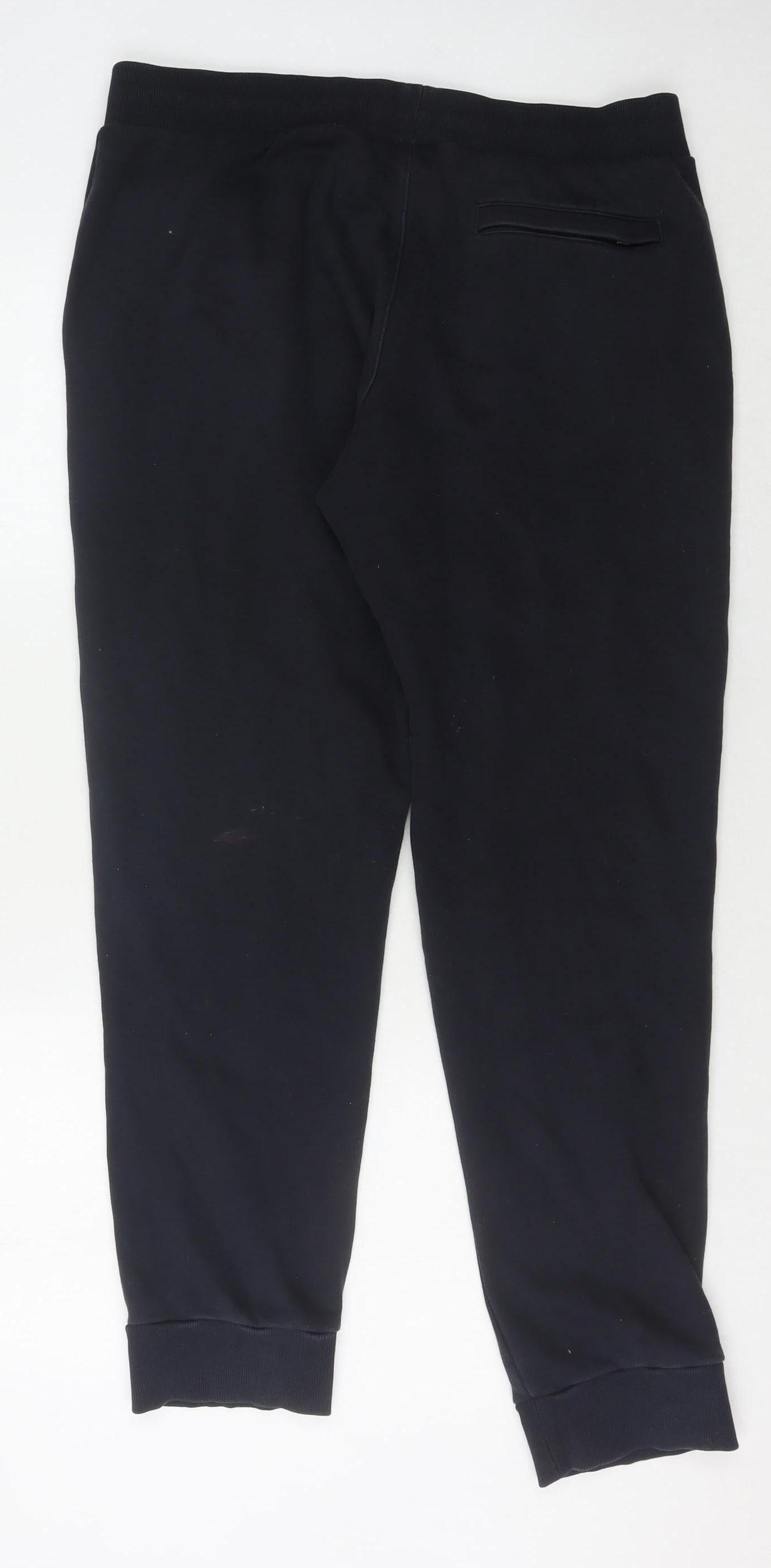 Fila Men's Black Relaxed Jogger Trousers 2XL