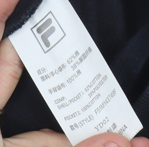 Fila Men's Black Relaxed Jogger Trousers 2XL