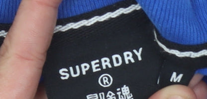 Superdry Men's Blue T-Shirt, M, Crew Neck, Logo Detail