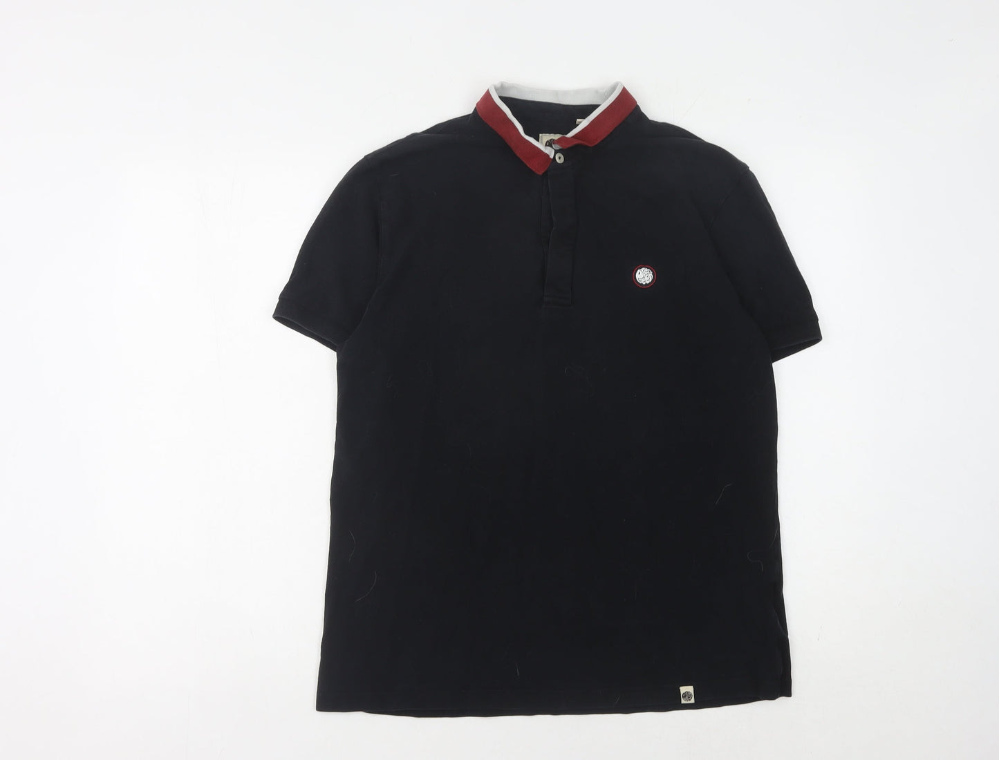 Pretty Green Men's Black Polo Shirt M Short Sleeve