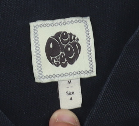 Pretty Green Men's Black Polo Shirt M Short Sleeve