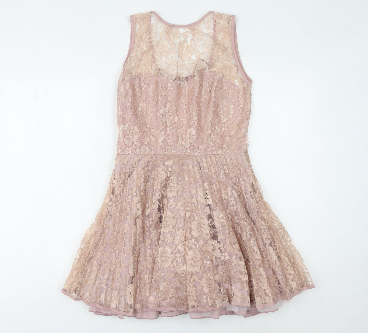 Jones + Jones Women's Pink Fit & Flare Dress Size 8