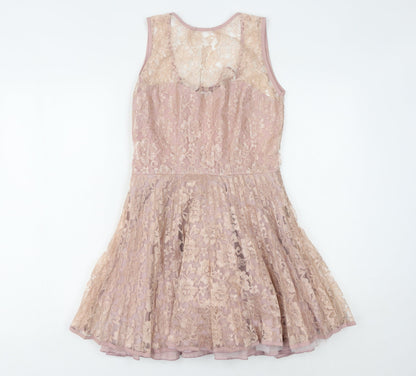 Jones + Jones Women's Pink Fit & Flare Dress Size 8